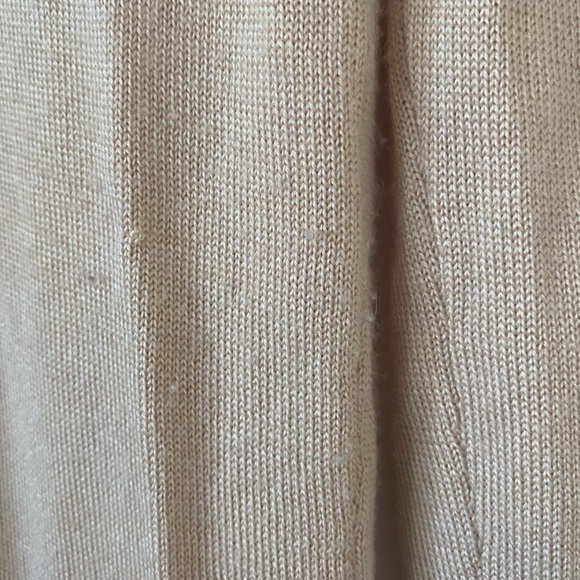 The Row long Vneck peach neutral pink cashmere sweater S 2/4 - Picture 5 of 5